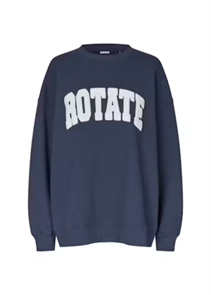 Iris heavy crewneck sweat Navy Blazer ROTATE